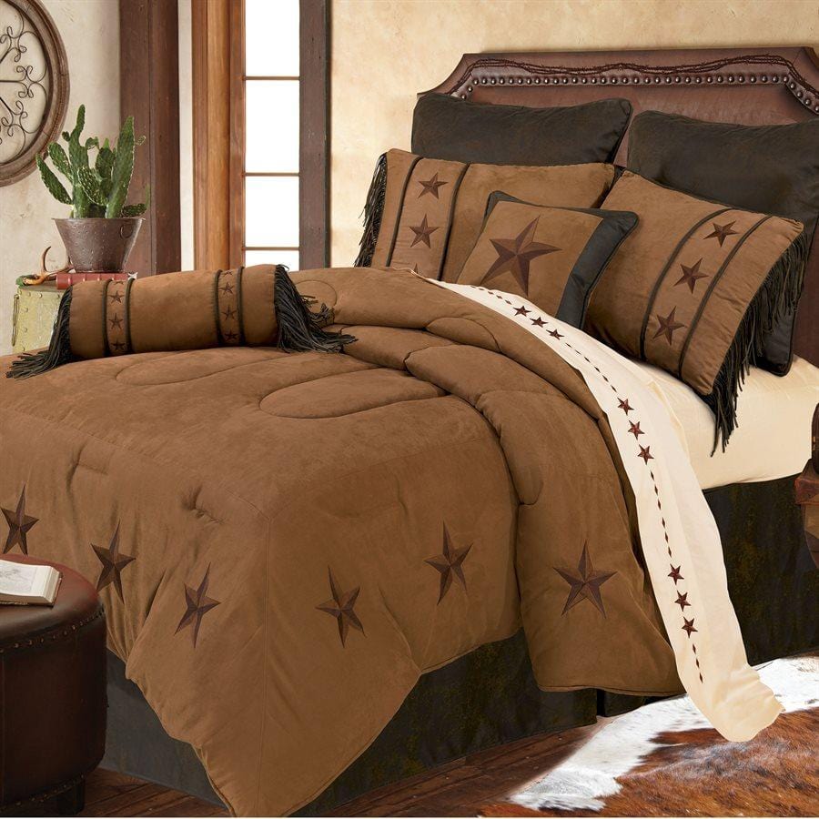 Premium Laredo Comforter Set in Soft Tan - King Size Bedding with Pillow Shams - Cozy & Breathable for All Seasons - Perfect for Master Bedroom, Guest Room, or Dorm Decor