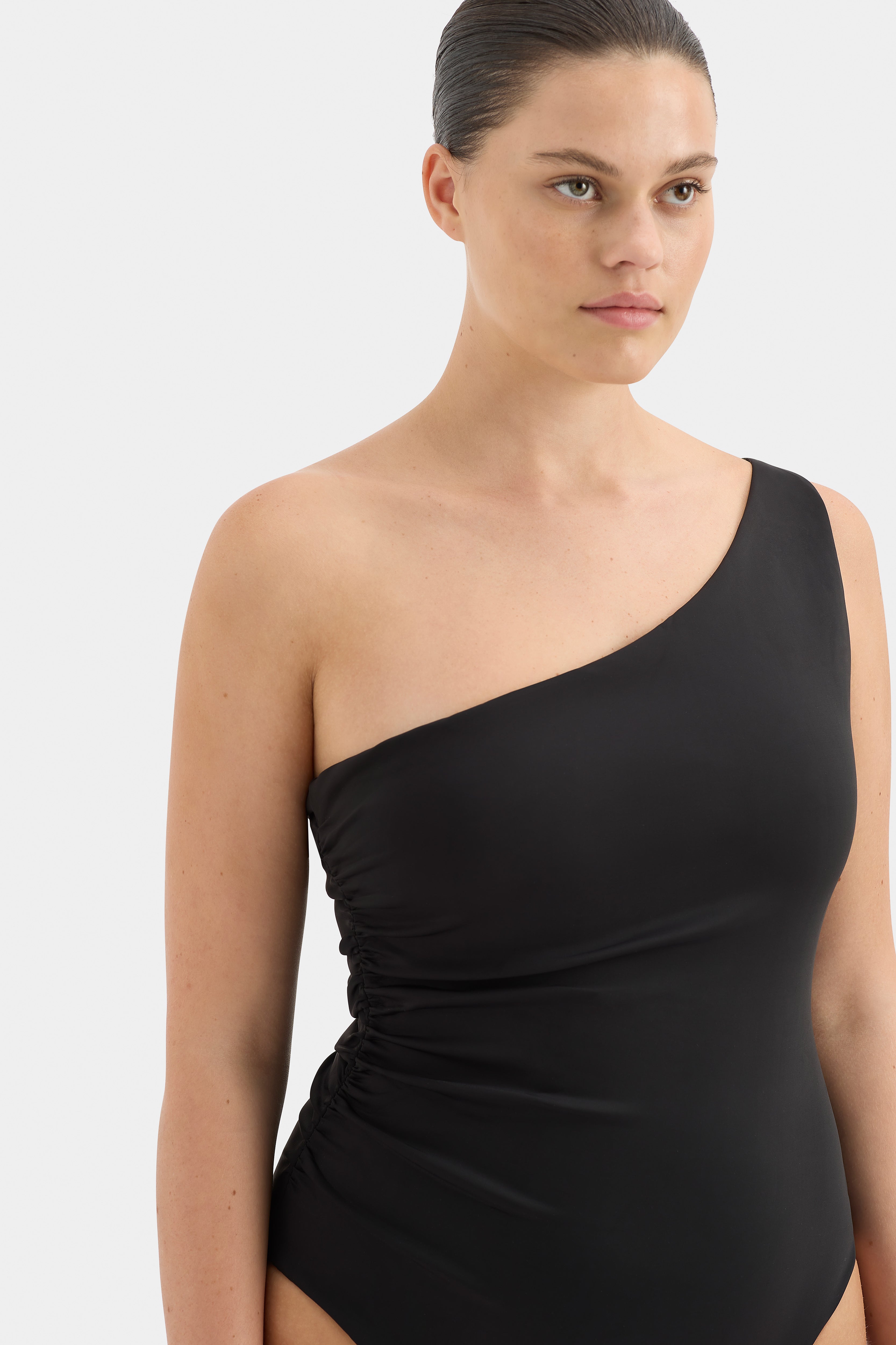 Hendry One Shoulder One Piece Swimsuit - Sexy Monokini Bathing Suit for Women, Perfect for Beach Vacation & Pool Party