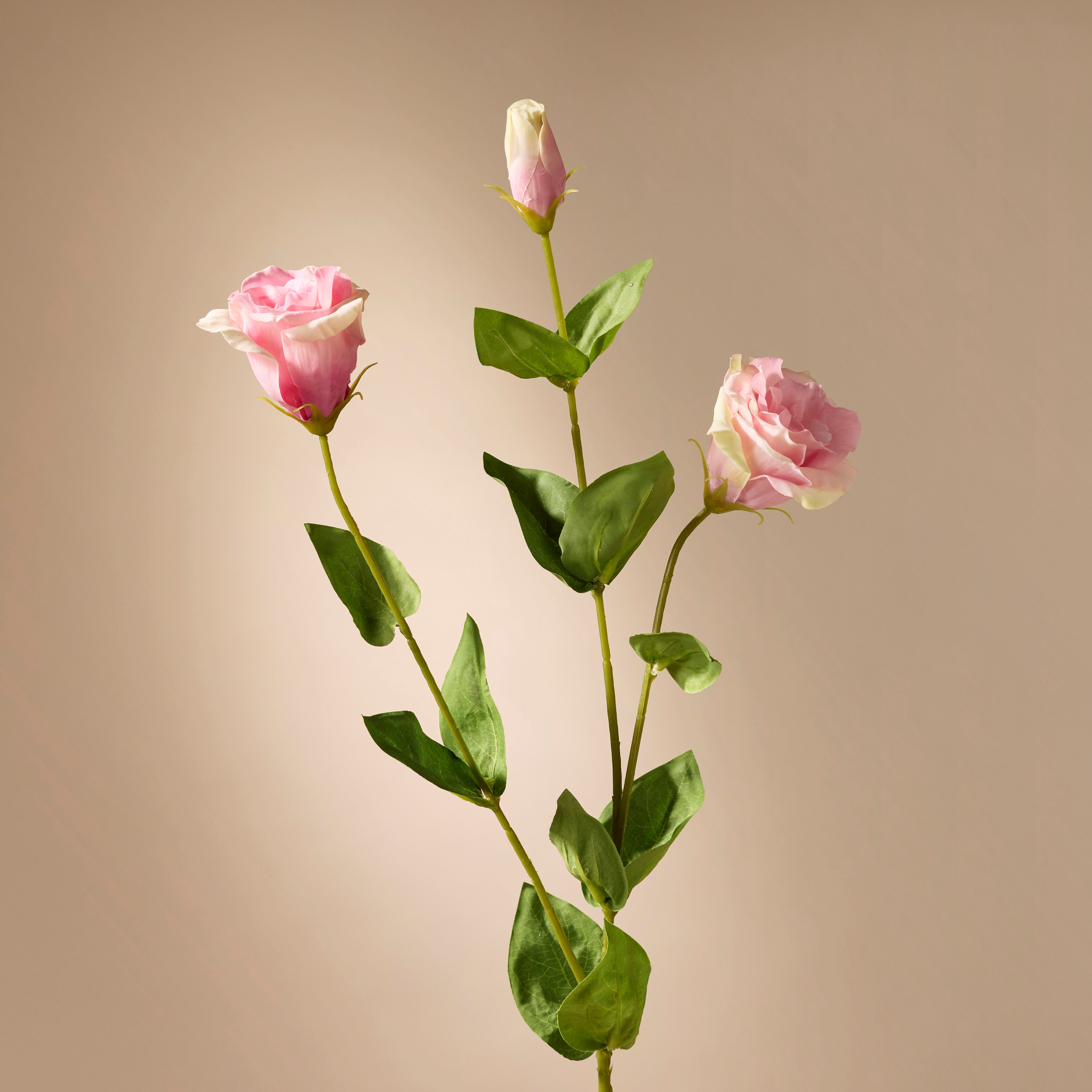 Artificial Lisianthus Flower Stems - 24 Inch Pink Fake Flowers for Home Decor, Wedding Bouquets, and DIY Floral Arrangements