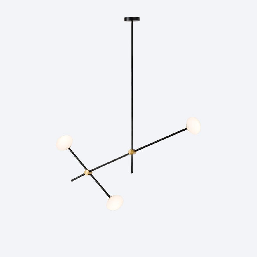 APENERA 3-Pack Modern Pendant Lights - Sleek Hanging Fixtures for Kitchen Island, Dining Room & Bedroom Lighting - Dimmable LED Chandelier for Home Decor