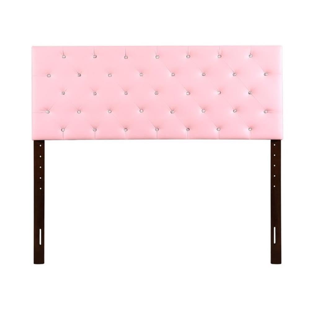 Glory Furniture Super Nova Faux Leather Upholstered Full Headboard in Pink - Luxurious Bedroom Decor for Modern Homes & Guest Rooms