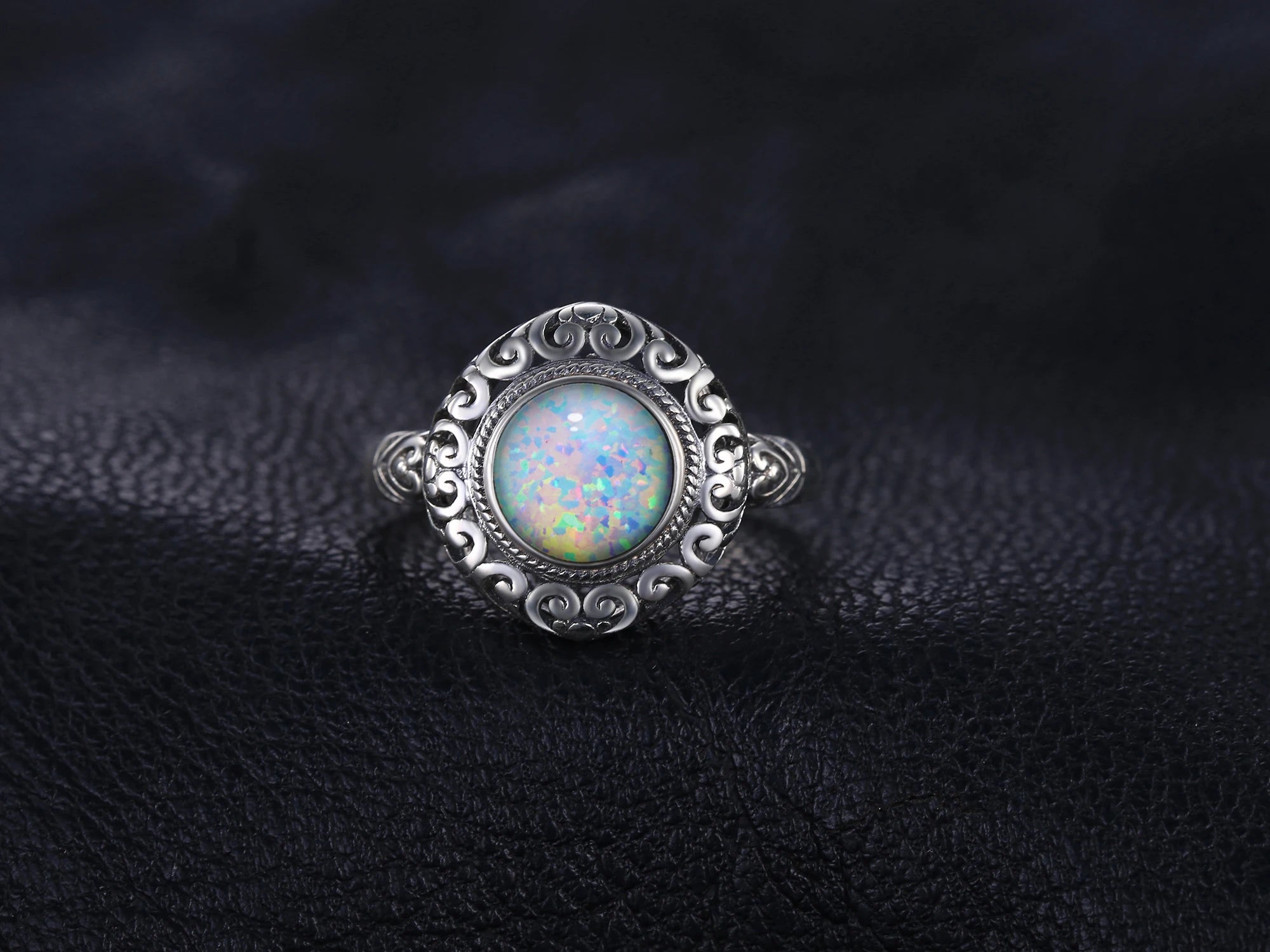 Deeamlight Gleam Ring - Elegant Adjustable Silver Ring for Women, Perfect for Engagement, Wedding, Anniversary & Everyday Wear