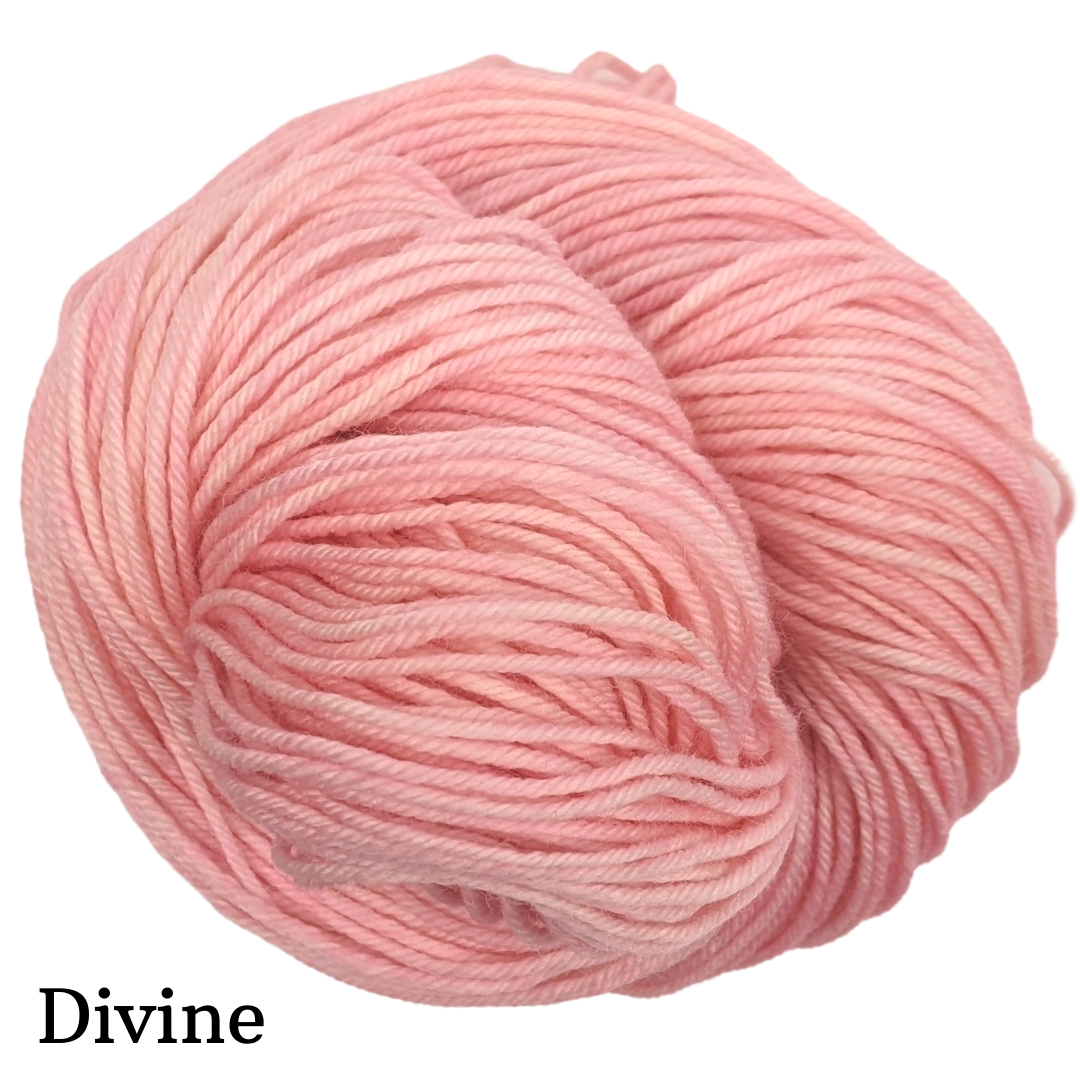 Knitcircus Yarns This Little Piggy Semi Solid Skeins - Premium Hand-Dyed Yarn for Knitting & Crocheting - Ready to Ship - Perfect for Sweaters, Scarves & Baby Blankets