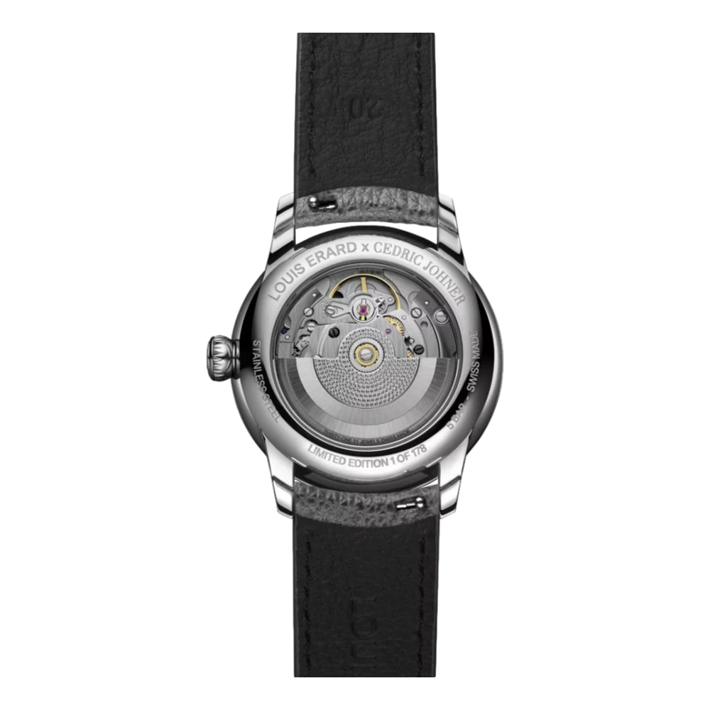 Louis Erard x Cédric Johner Mauve Regulator Watch - Premium Swiss Automatic Timepiece for Men | Perfect for Business Meetings, Formal Events & Luxury Watch Collectors