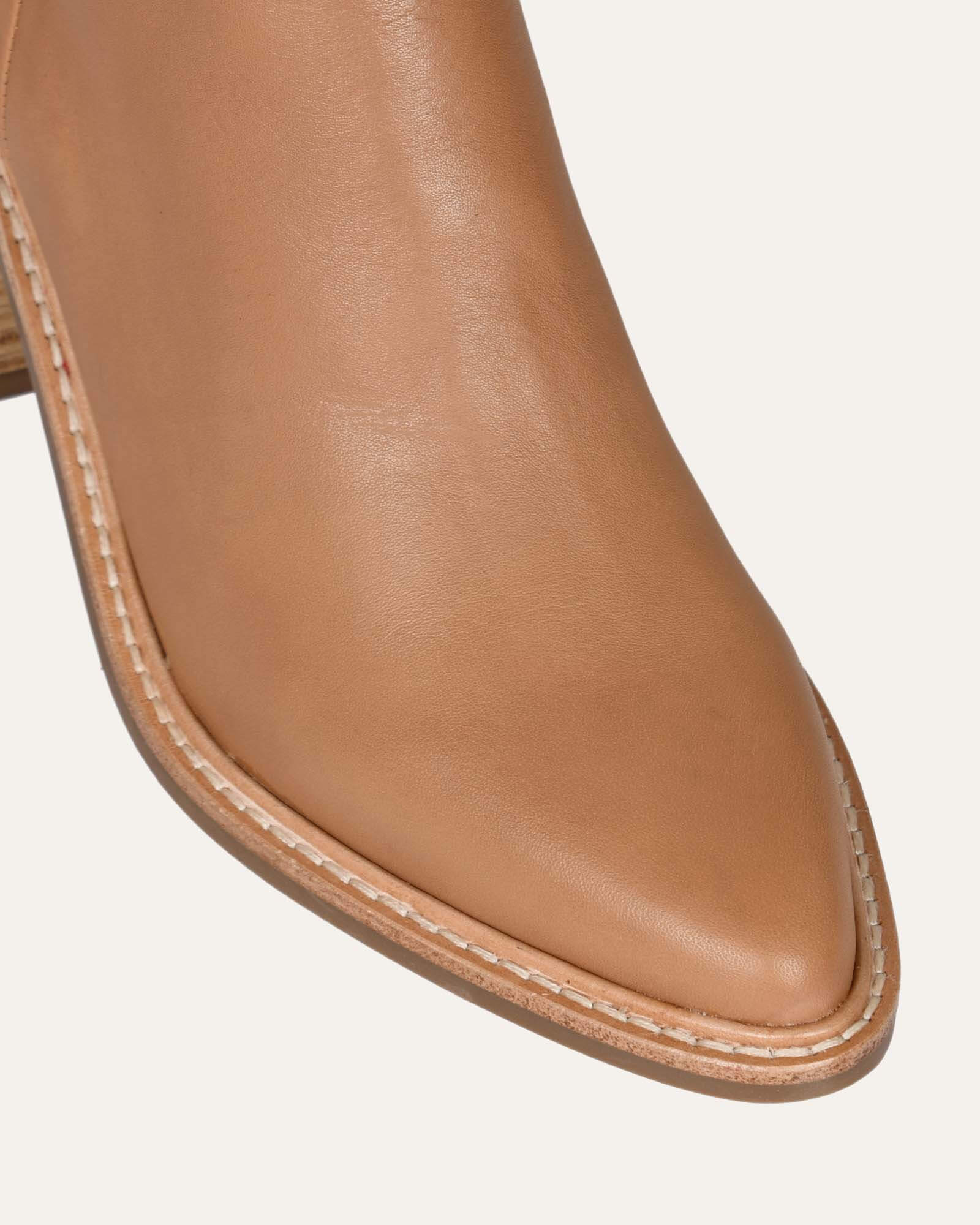 ANISSA Women's Knee High Boots in Beige Genuine Leather - Stylish Fall & Winter Fashion for Casual Outings and Office Wear