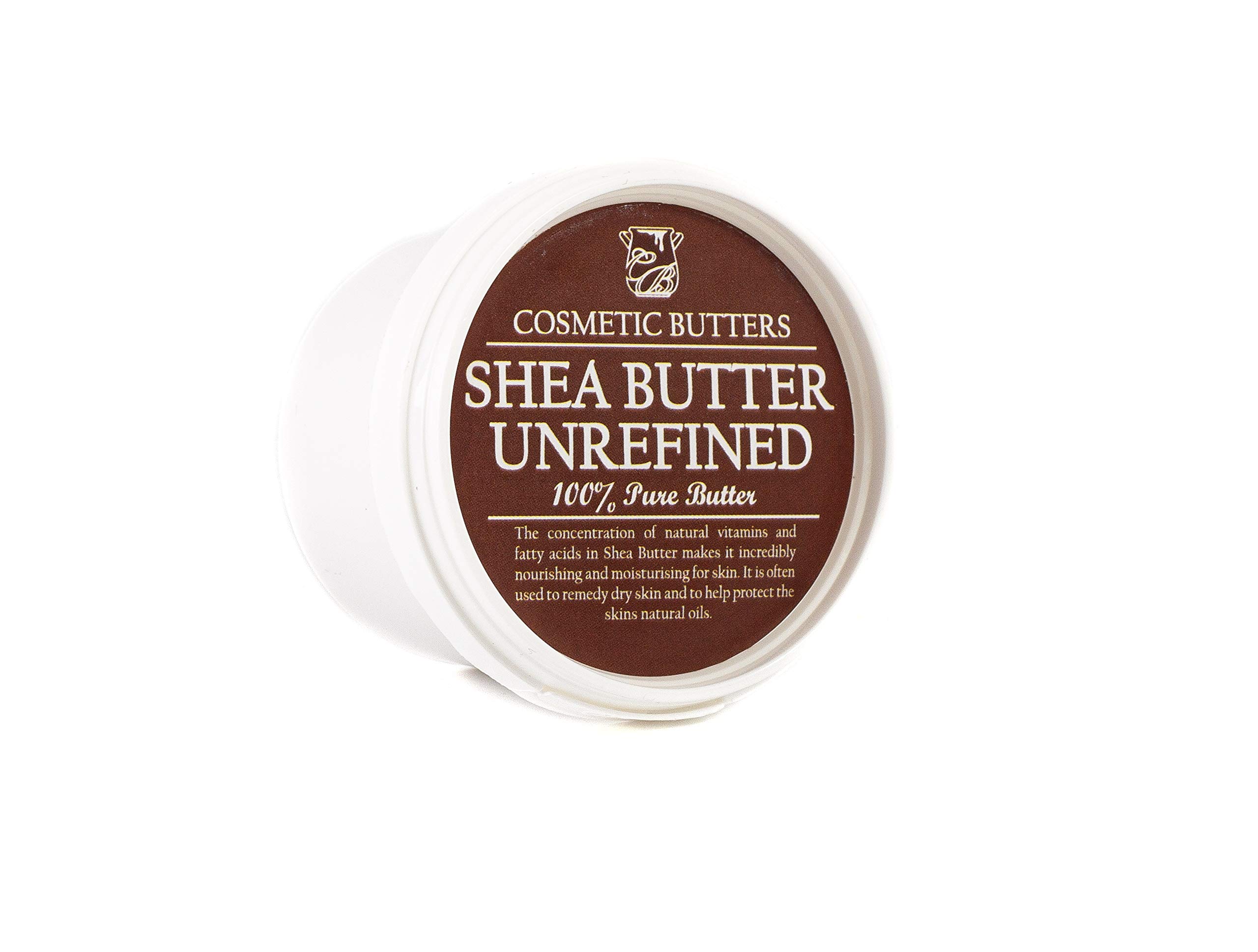 Pure Unrefined Shea Butter 100g - 100% Natural, Vegan, GMO-Free Cosmetic Butter for Skin & Hair Care | DIY Beauty, Moisturizer, Lip Balm, Body Butter | Mystic Moments