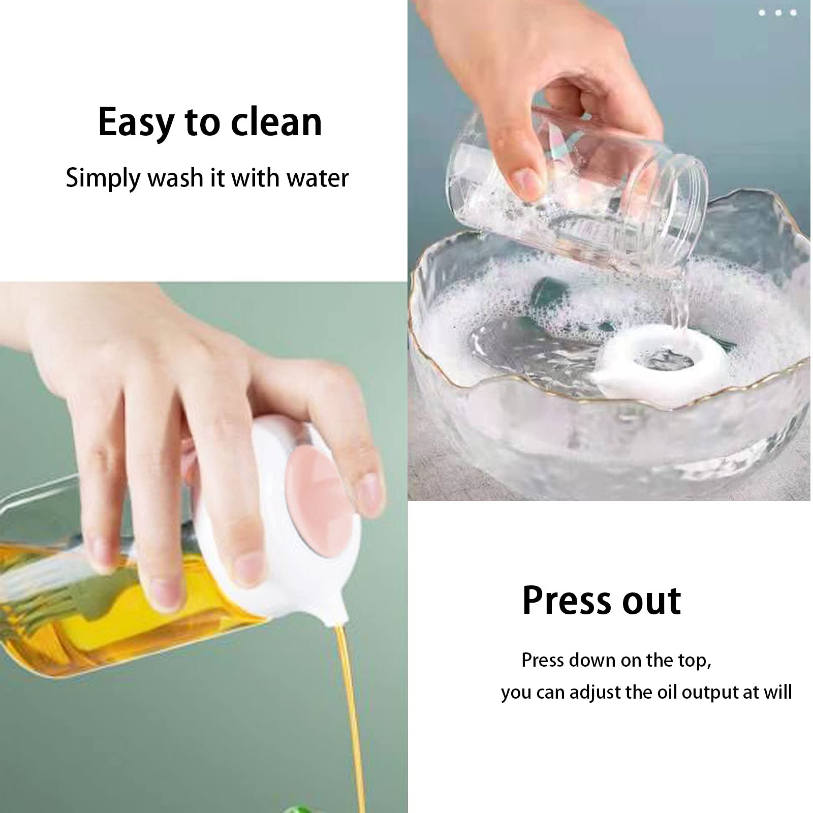 Premium Olive Oil Dispenser Bottle with Silicone Brush - 230ml Wide Mouth Oil Container for Cooking, Baking, BBQ & Marinating - Perfect for Kitchen, Restaurant & Outdoor Grilling