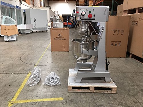 **30-Quart Commercial Stand Mixer - NSF Certified for Bakery, Pizza Dough & Food Grinding - Heavy Duty Restaurant Kitchen Mixer (HLM-30B-B30dup) - Perfect for Bakeries, Pizzerias & Catering Businesses**