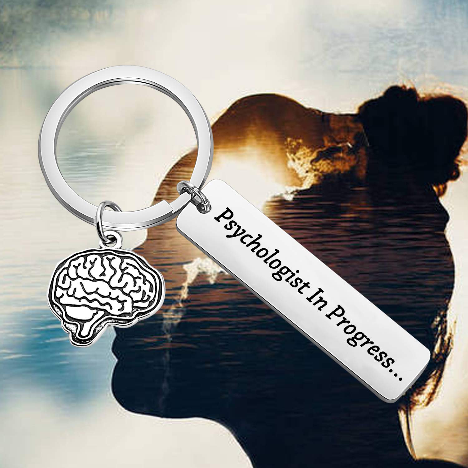 Psychologist Graduation Gift Keychain - Perfect for School Psychologist & College Graduation - Ideal for Psychologist in Progress - Great for Office Decor, Backpack Accessory & Daily Motivation
