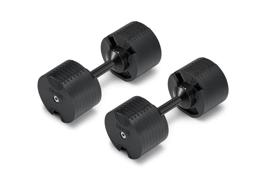 NÜOBELL 80lb Adjustable Dumbbells Set - Matte Black Weight Dumbbells for Home Gym, Strength Training & Fitness Workouts - Perfect for Men & Women