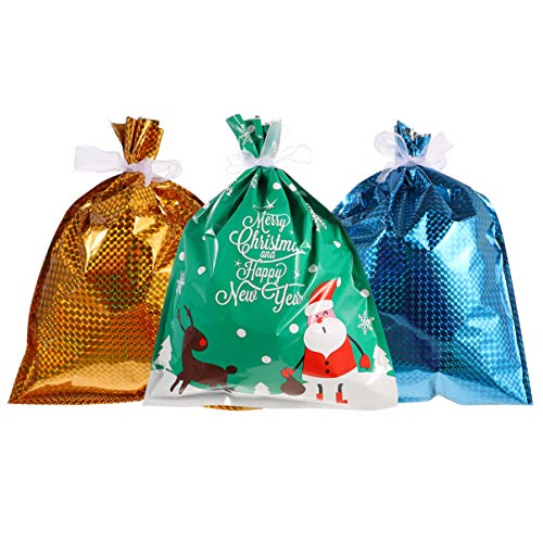 60Pcs Santa Christmas Candy Bags & Halloween Treat Bags for Kids - Holiday Party Favors, Trick or Treat Totes, Xmas Centerpiece Supplies - Perfect for Classroom Exchanges, Gift Wrapping & Festive Decorations