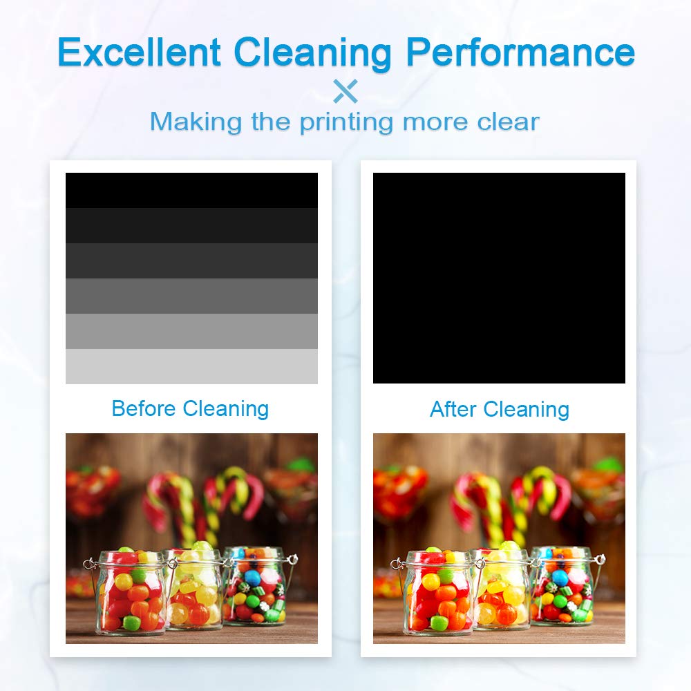 Epson Ecotank Printer Cleaning Kit - Printhead Cleaning Solution for HP, Brother Inkjet Printers - Nozzle Cleaning Liquid for Clogged Print Heads - Perfect for Home, Office & Photo Printing
