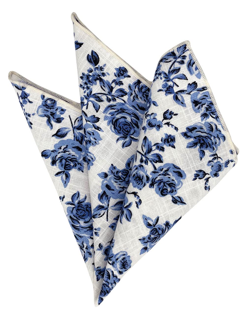 Kebocis Men's Floral Pocket Square Handkerchief - Stylish Silk Pocket Squares for Suits, Weddings & Formal Events