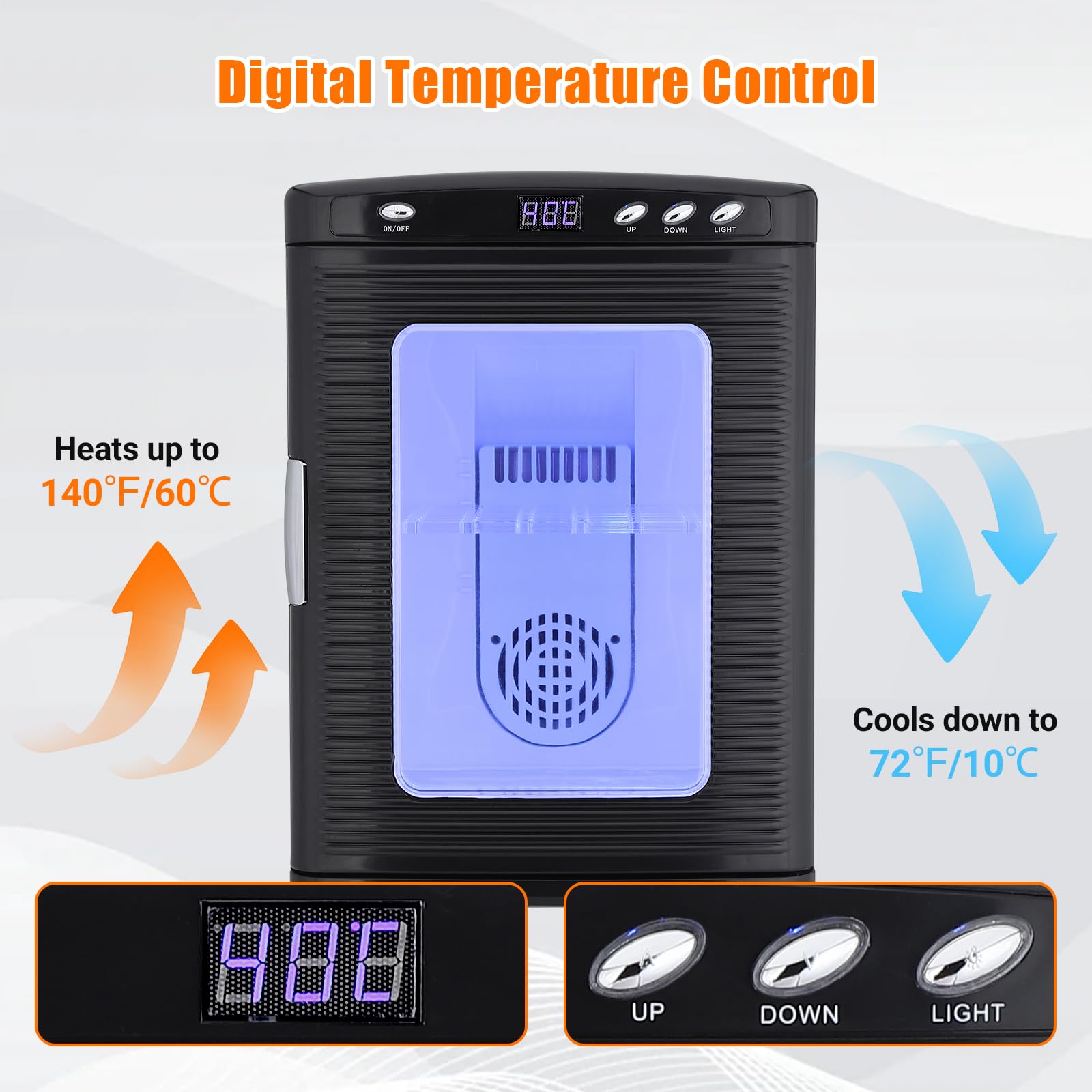 GARVEE 25L Portable Reptile Egg Incubator - Digital Temperature Control 5°C-60°C for Small Reptiles, Snakes & Lizards - Perfect for Home Breeding, Science Labs & Classroom Experiments