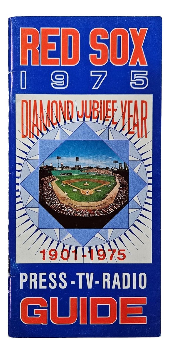 1975 Boston Red Sox Official Media Guide - Vintage Baseball Collectible for Fans & Memorabilia Enthusiasts | Perfect for Sports Memorabilia Displays & Red Sox History Research