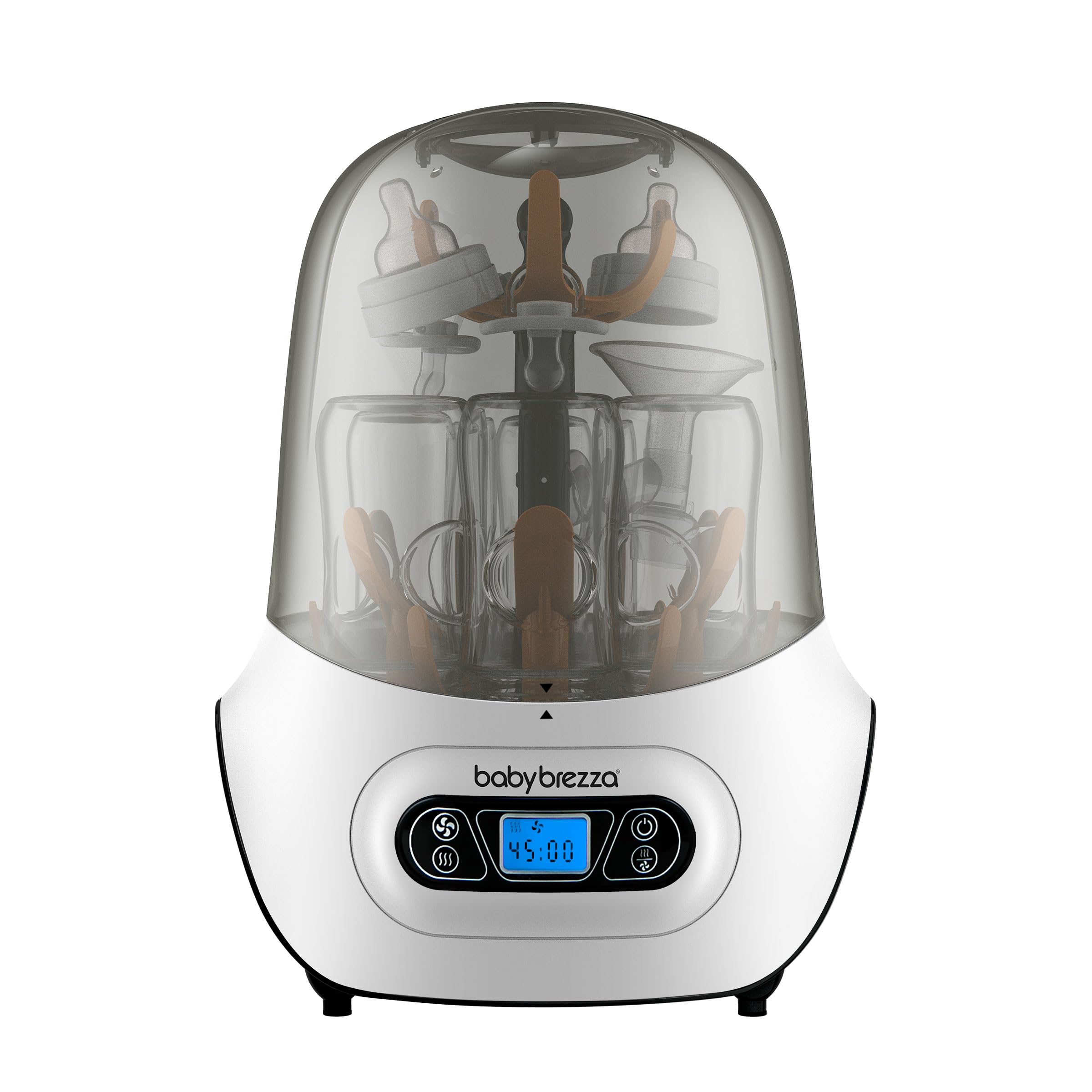 Baby Brezza Electric Baby Bottle Sterilizer and Dryer Machine - Steam Sterilizer for Pacifiers, Glass, Plastic & Newborn Bottles - Universal Fit for All Major Brands - Perfect for Daycare, Travel & Home Nursery Use