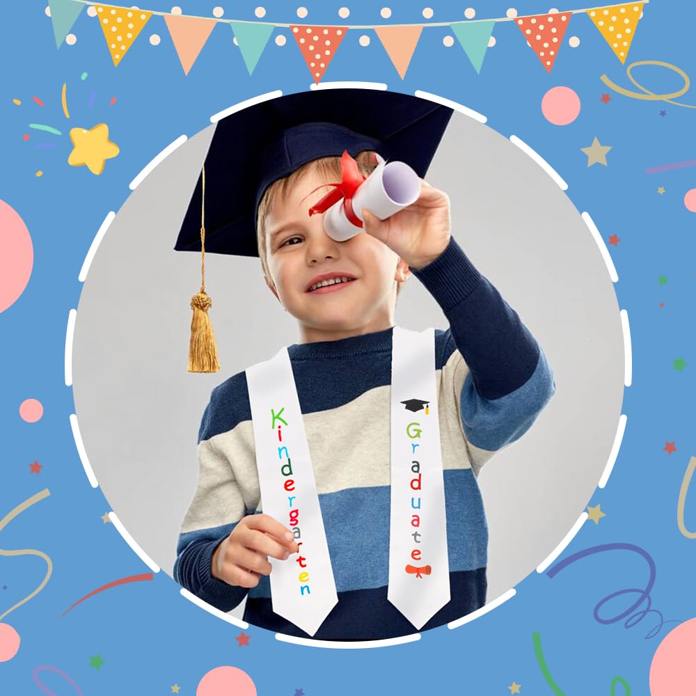 Kindergarten & Preschool Graduation Sash Stole - Class of 2025 Graduation Stole for Kids - Perfect for Preschool Ceremonies, Kindergarten Graduation & First Achievement Celebrations