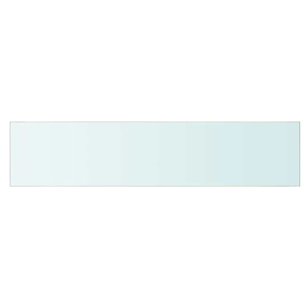 Floating Glass Shelves Set of 2 - 35.4x7.9 Inch Wall Mounted Clear Display Shelves for Bedroom, Living Room, Bathroom, Kitchen & Office - Modern Storage Solution for Books, Decor & Essentials