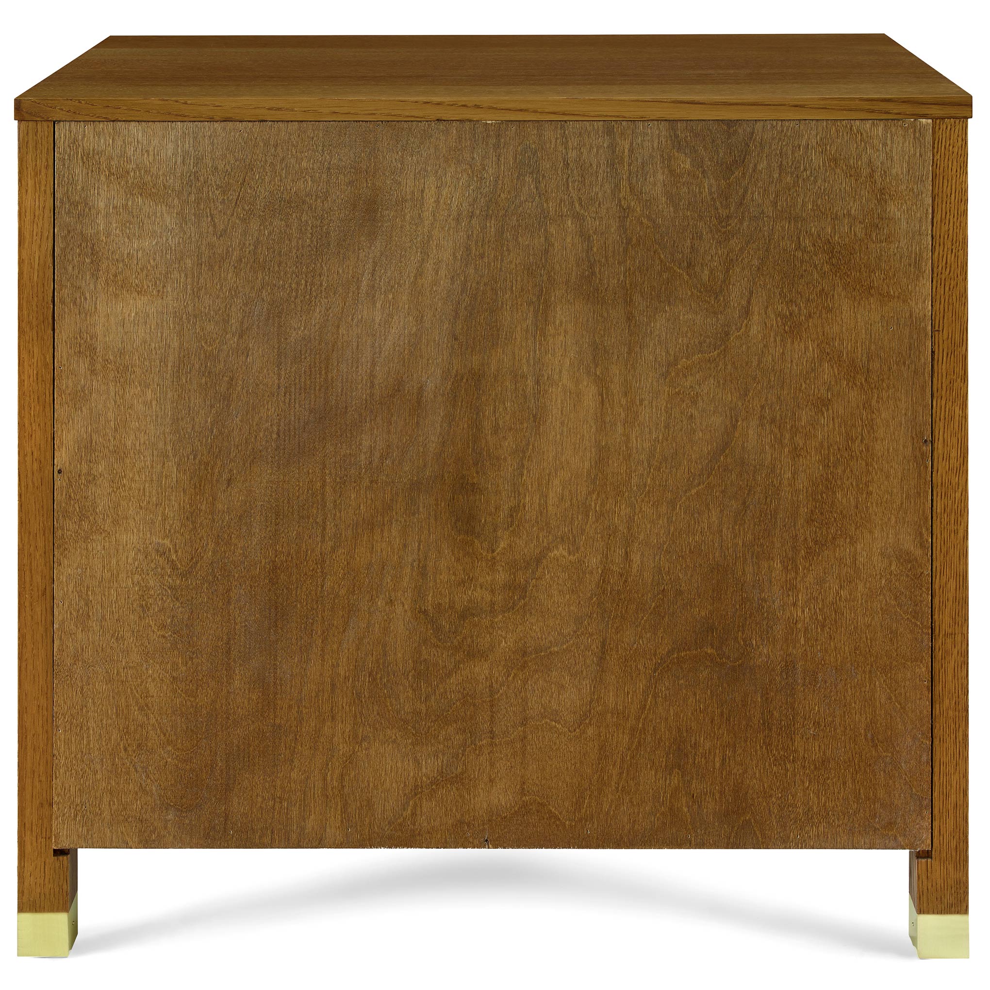 Surrey Hills Two Door Nightstand with Wood Top - Modern Bedside Table for Bedroom, Living Room, or Guest Room Storage