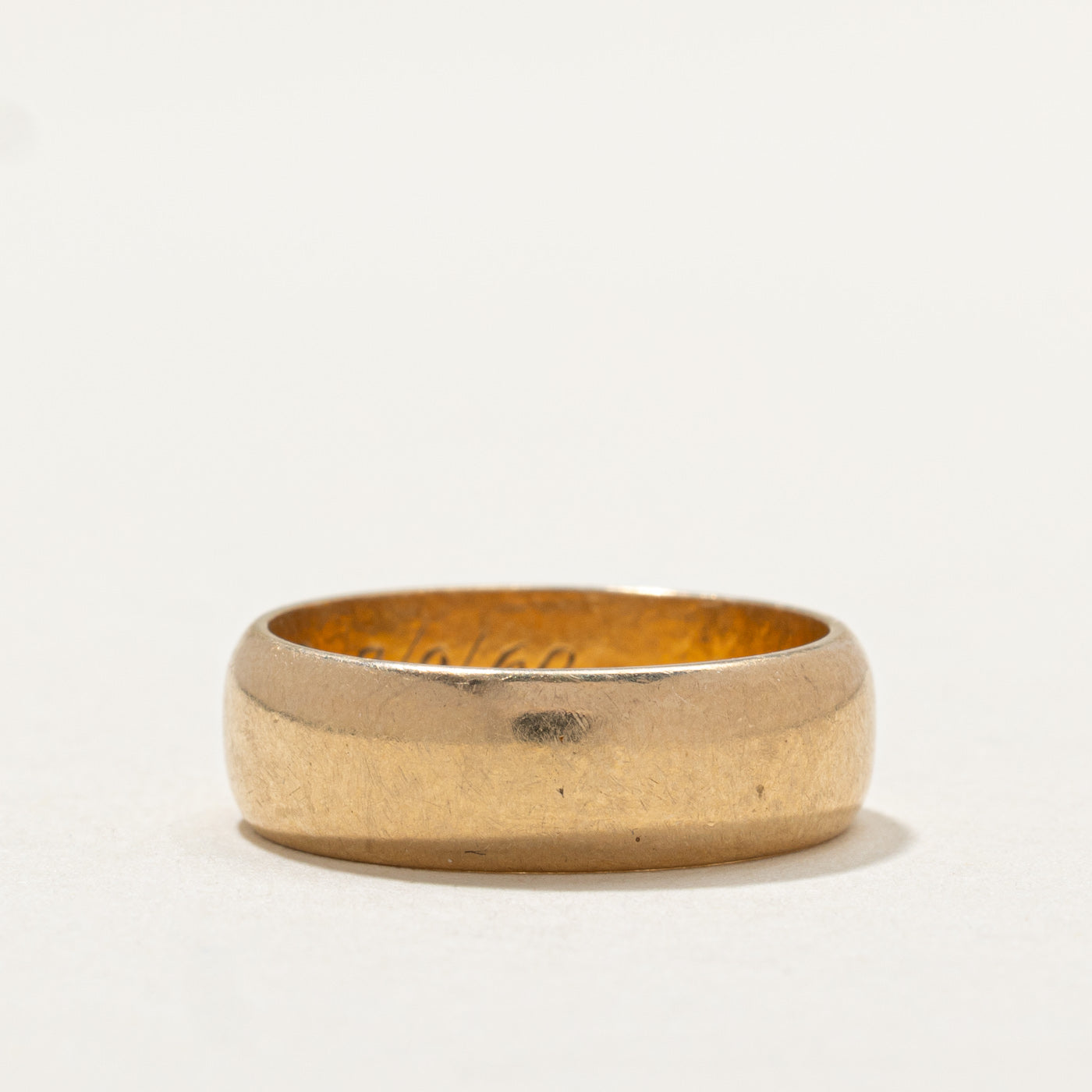 14K Yellow Gold Plain Wedding Band Ring for Women - 5.9mm Width, Size 6 - Perfect for Engagement, Anniversary & Everyday Wear