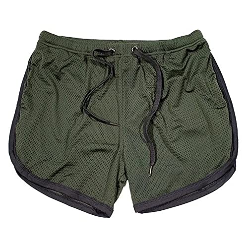 JJSPP Men's Athletic Gym Shorts with Elastic Waistband & Zipper Pockets - Soft Cotton Blend Running Shorts for Workout, Training, Jogging (Color: C, Size: L) - Perfect for Gym, Sports, and Casual Wear