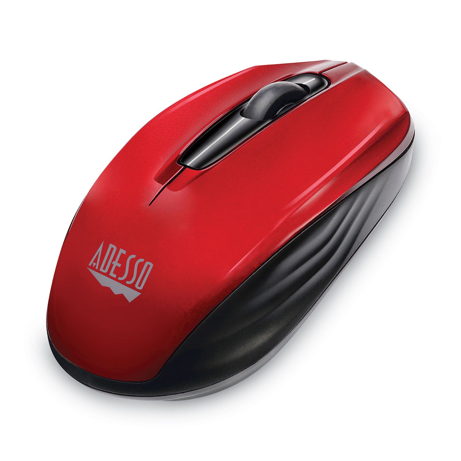 Adesso Imouse S50 Wireless Mini Mouse - 2.4Ghz USB Receiver, 33ft Range, Ambidextrous Design for Left/Right Hand Use, Compact Portable Computer Mouse for Laptop, PC, Mac - Perfect for Travel, Office & Home Use