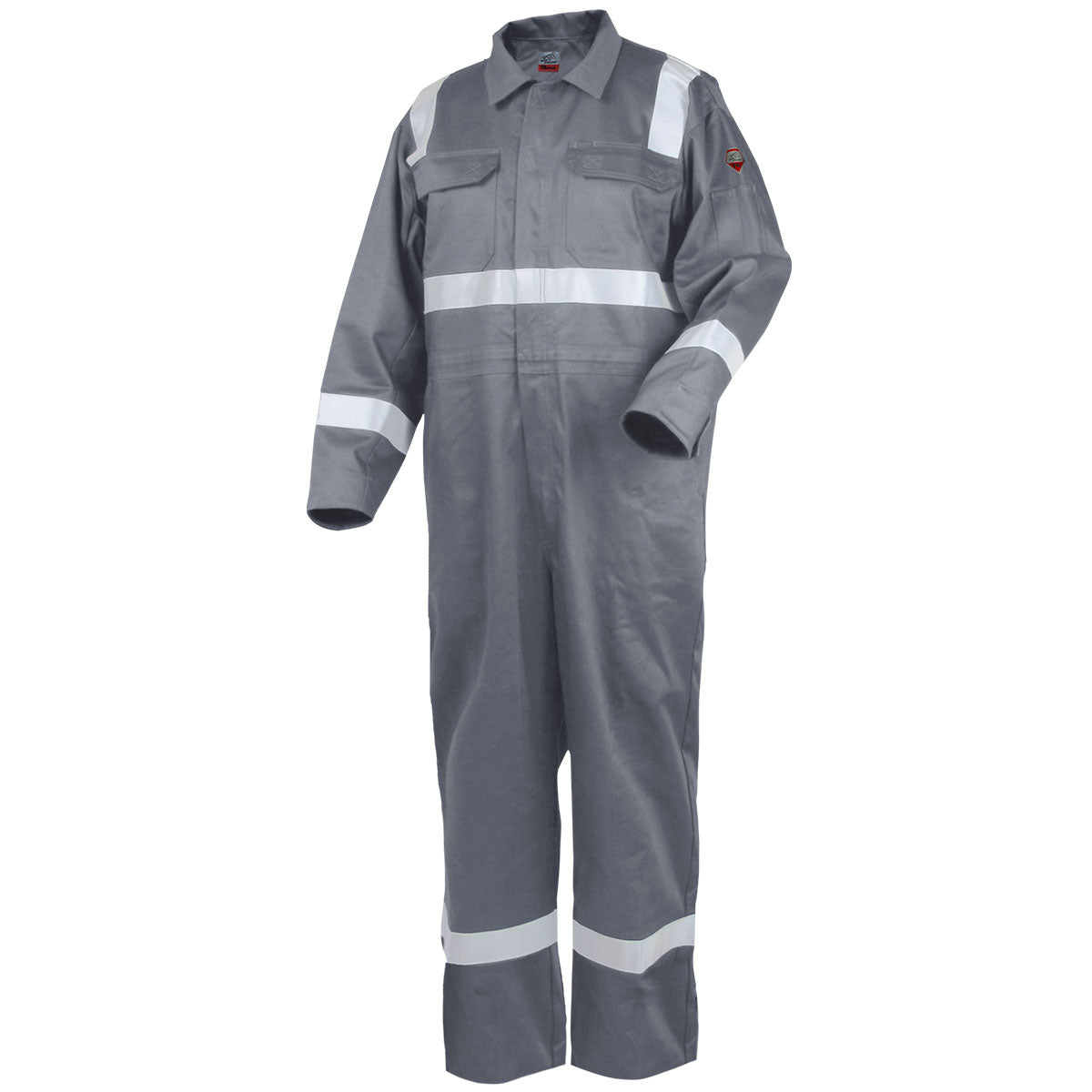Black Stallion TruGuard 300 FR Reflective Coveralls - Flame Resistant Workwear, Gray (CF2216 GY) for Construction, Oil & Gas, and Industrial Safety Protection