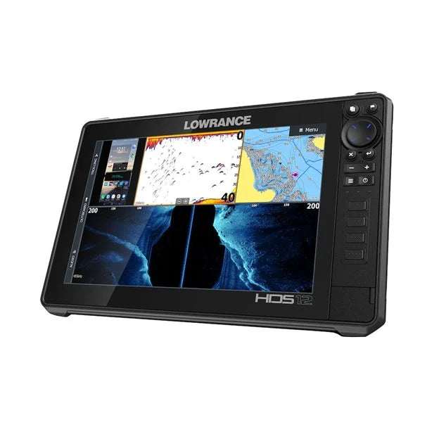 Lowrance HDS Live 12 Fish Finder with Active Imaging 3-in-1 Sonar System - Premium Marine GPS Chartplotter for Offshore Fishing & Boat Navigation