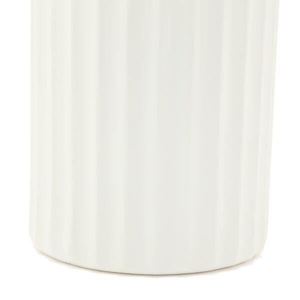 White Ceramic Lily Flower Vase - Elegant Home Decor for Living Room, Dining Table & Wedding Centerpieces
