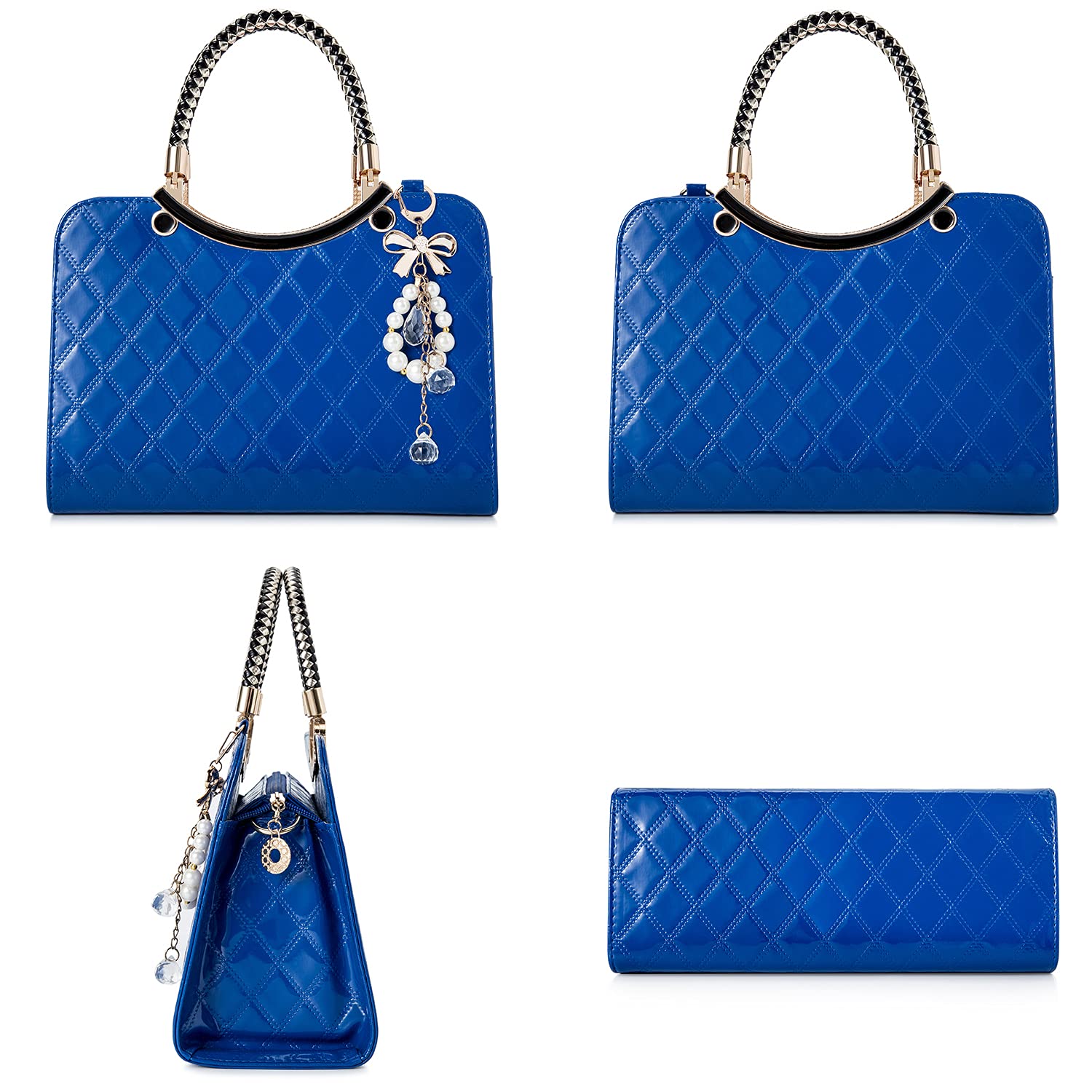 Shiny Patent Leather Women's Purses & Handbags - Elegant Satchel, Top Handle & Crossbody Shoulder Bags for Ladies | Perfect for Work, Parties & Everyday Fashion Accessories