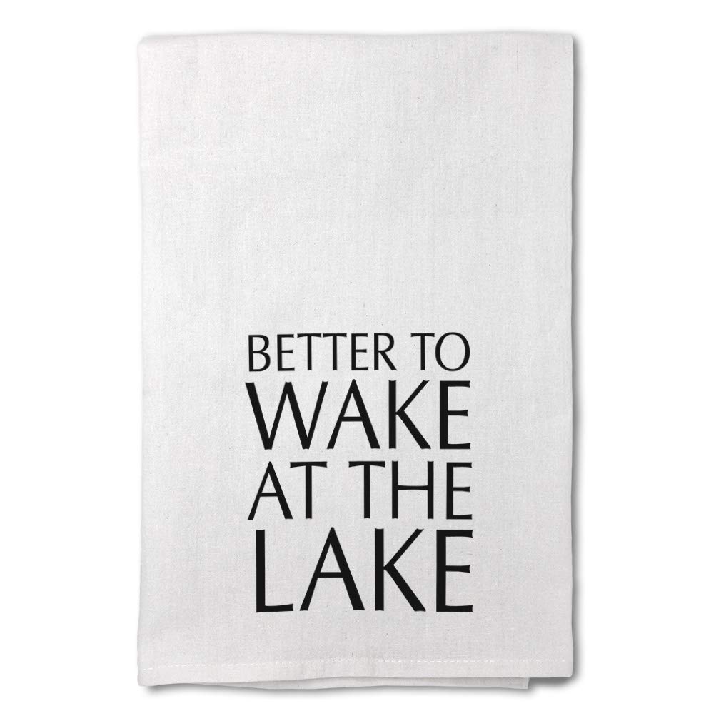 Custom Printed Flour Sack Kitchen Towels - Soft & Absorbent Dish Towels for Cooking, Baking & Cleaning | Nature & Lake Themed Designs for Home Decor & Outdoor Use