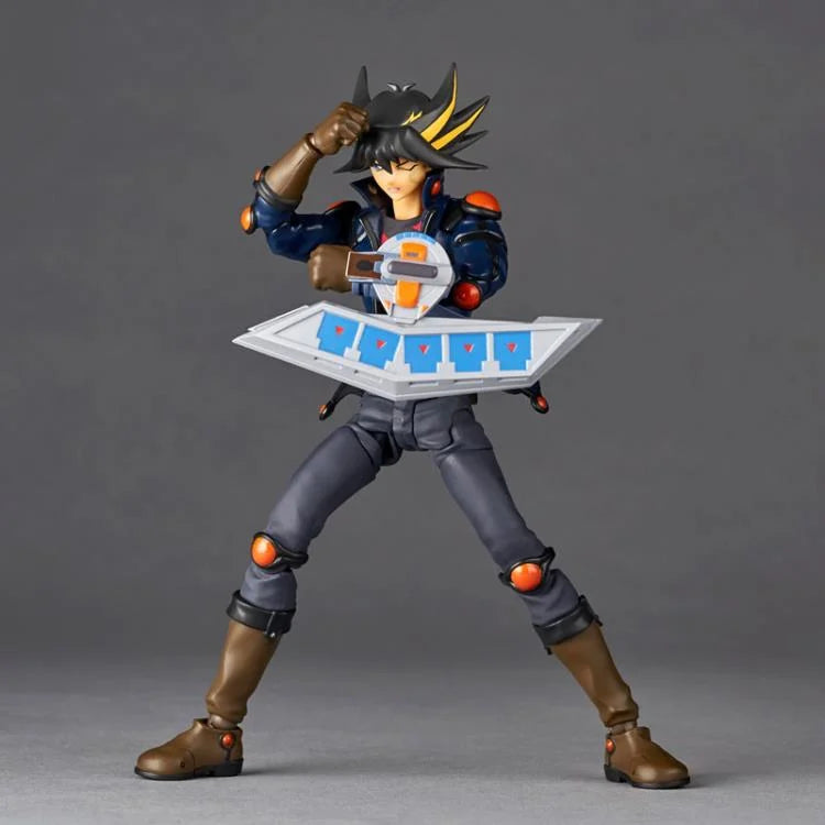 Amazing Yamaguchi Revoltech Action Figure Yusei Fudo NR036 - Highly Poseable Anime Collectible for Display & Photography