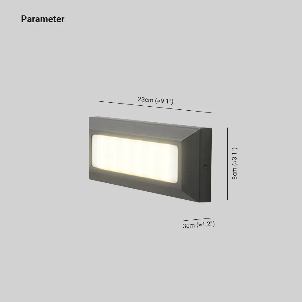 Modern Warm White LED Brick Lights - Energy Efficient Outdoor Pathway & Garden Lighting for Patio, Walkway, and Landscape Decoration