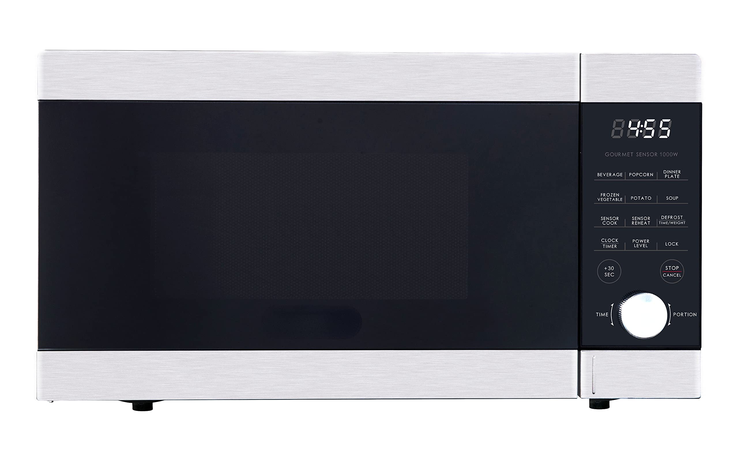 Express Wave 1.1 Cu ft Sensor Microwave Oven with Smart Cooking Technology - Stainless Steel - Perfect for Small Kitchens, Dorms & Apartments