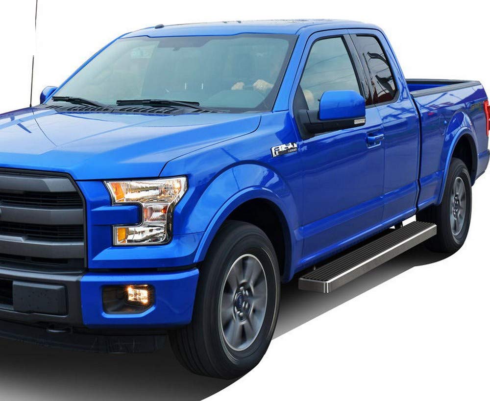 304 Stainless Steel Running Boards Nerf Bars Side Steps for Ford F150 2015-2025 Super Cab & F-250 F-350 Super Duty 2017-2025 - Durable Off-Road Accessories for Truck Protection & Easy Entry