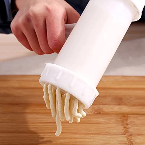Best Manual Noodle Maker Machine for Home Use - Durable Plastic Pasta Press Tool for Fresh Homemade Noodles | Perfect for Italian Pasta, Asian Noodles & Kitchen DIY Projects