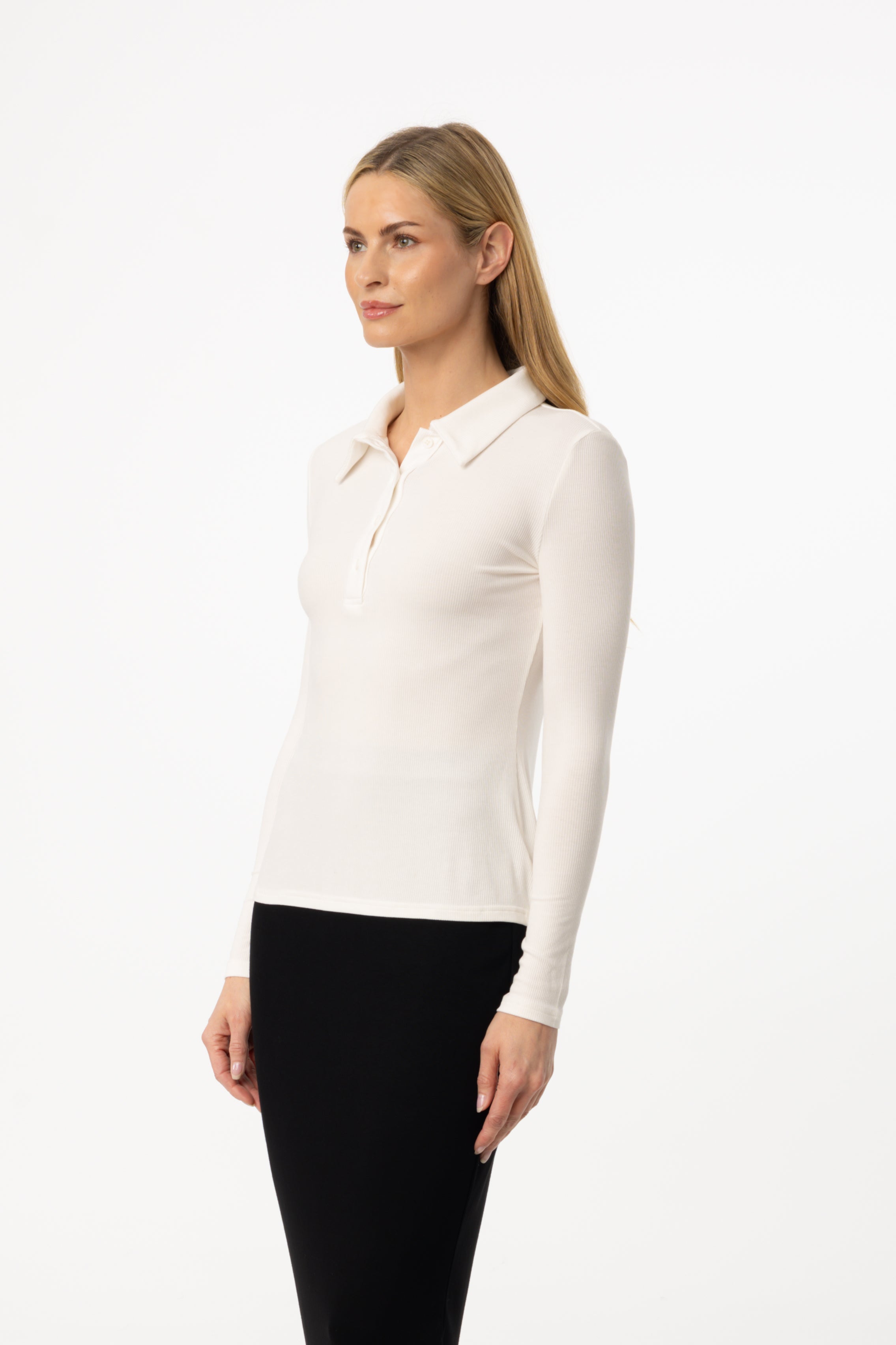 Stylish White Ribbed Polo T-Shirt for Men - Breathable Cotton Casual Shirt - Perfect for Golf, Work & Everyday Wear