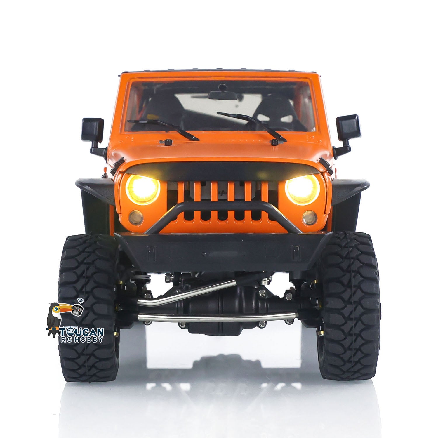 1/18 Scale CAPO CUB2 RTR RC Rock Crawler - 2-Speed Transmission, Flysky GT5 Radio, LED Lights & Sound Effects - Off-Road Remote Control Truck for Trail Crawling & Backyard Adventures