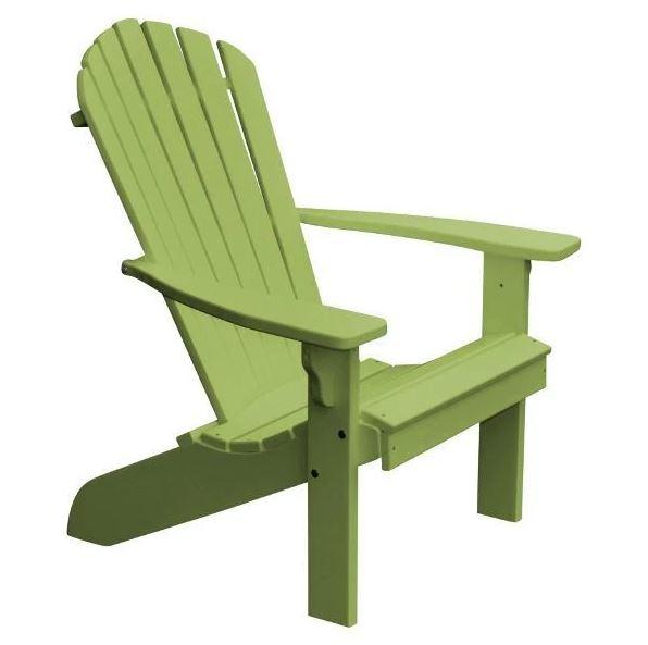 A&L Furniture Poly Fanback Adirondack Chair - Durable Outdoor Patio Furniture for Garden, Poolside & Backyard Relaxation