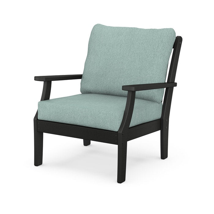 POLYWOOD Braxton Deep Seating Chair - Weather-Resistant Outdoor Patio Furniture for Garden, Poolside & Backyard Relaxation