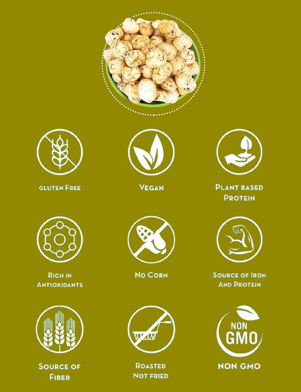 365 Store to Door Roasted Makhana - Kurkure Flavor, 75g | Fox Nuts Snacks | High Protein, Fiber, Gluten Free, No Trans Fat | Healthy Snack for Kids & Adults | Perfect for On-the-Go, Office, or Movie Night Munchies