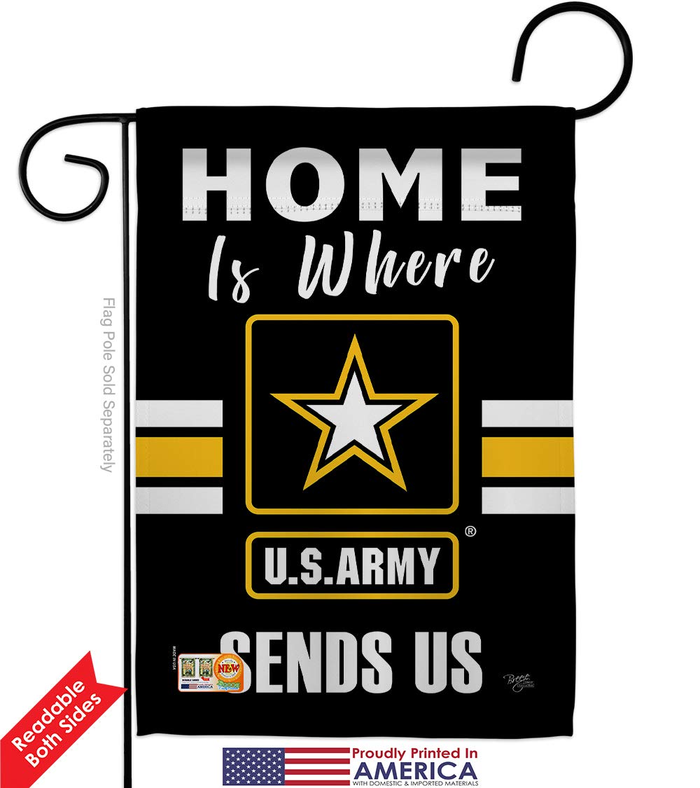 US Army Garden House Flags Kit - Double-Sided 28x40 Inch American Military Veteran Yard Banner - Armed Forces Rangers Official Decorative Gift Made in USA - Perfect for Patriotic Home Decor, Backyard Display & Military Appreciation Events