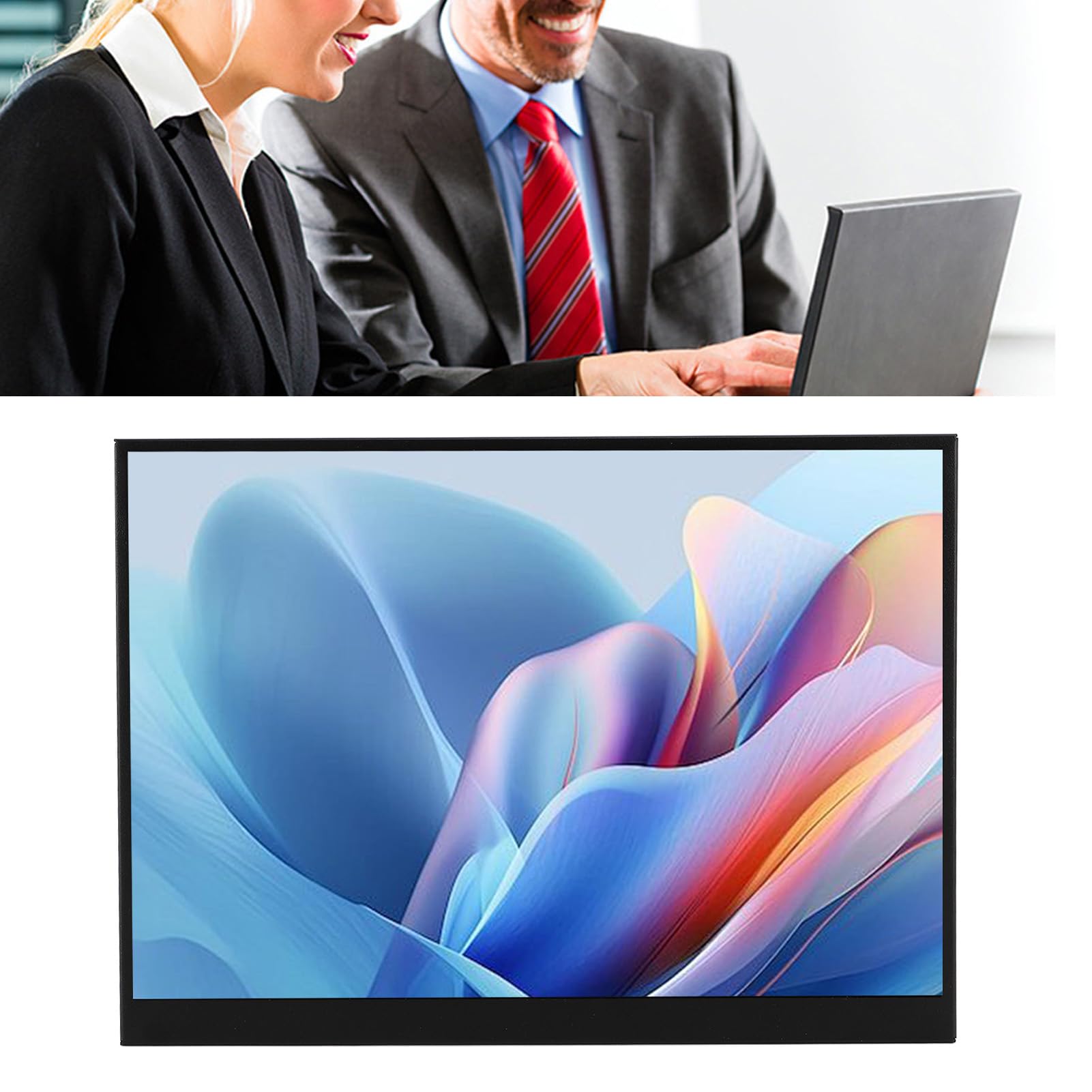 XUMIUZIY 11 Inch Portable Monitor - 2160x1440 HD IPS Display, USB C & HDMI Ultra Slim HDR Gaming Monitor with Dual Speakers, Plug & Play External Screen for Laptop, Phone, Tablet - Perfect for Work, Travel & Mobile Gaming