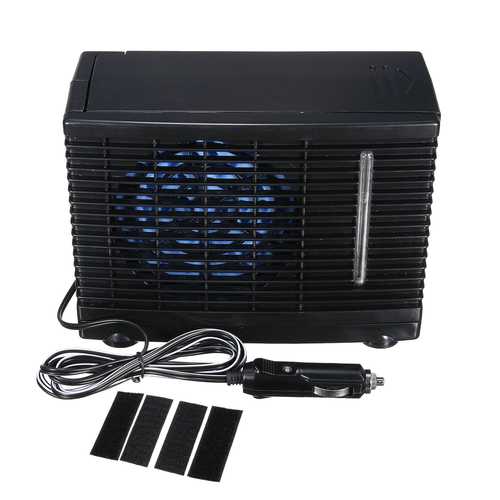 24V Portable Evaporative Air Cooler - Home, Car & Office Use - Energy Efficient Cooling Fan with Ice & Water Tank - Perfect for Summer, Travel & Outdoor Activities