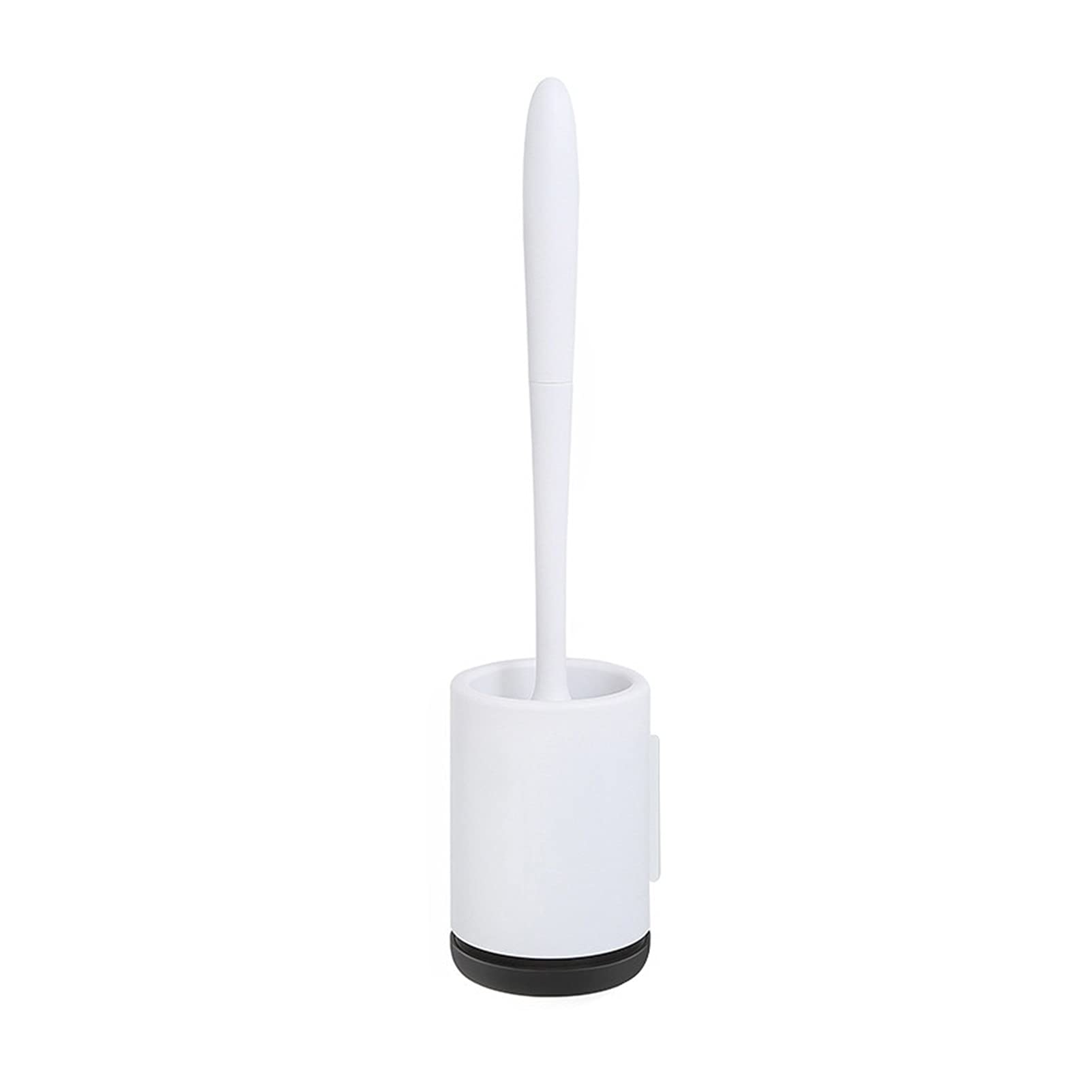 GUOJM TPR Silicone Toilet Brush - Wall Mounted or Floor Standing Bathroom Cleaning Tool with Base, Durable WC Toilet Brush Set for Home, Kitchen, RV & Camping Use (Hanging on The Wall) - Perfect for Bathroom, RV & Outdoor Cleaning