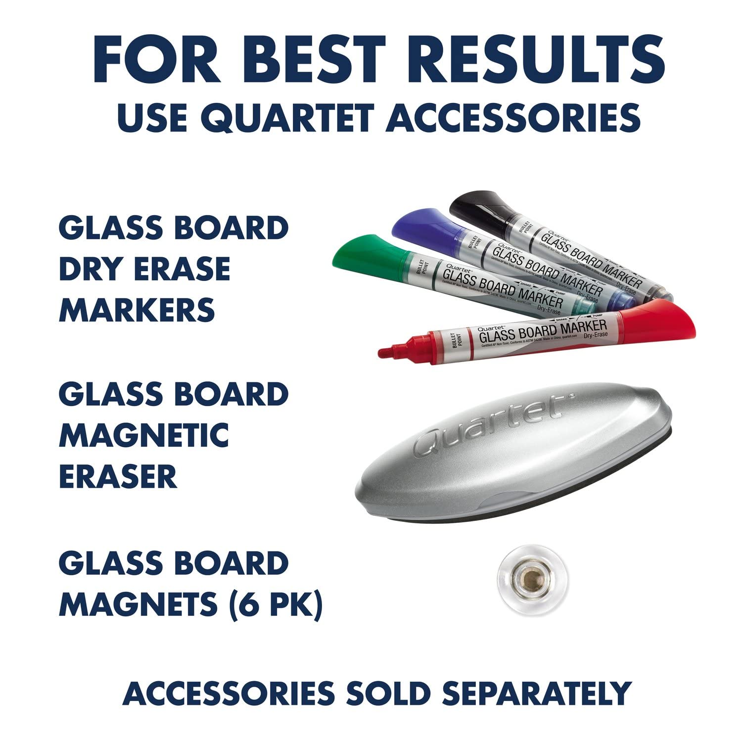 Quartet Magnetic Glass Whiteboard 28