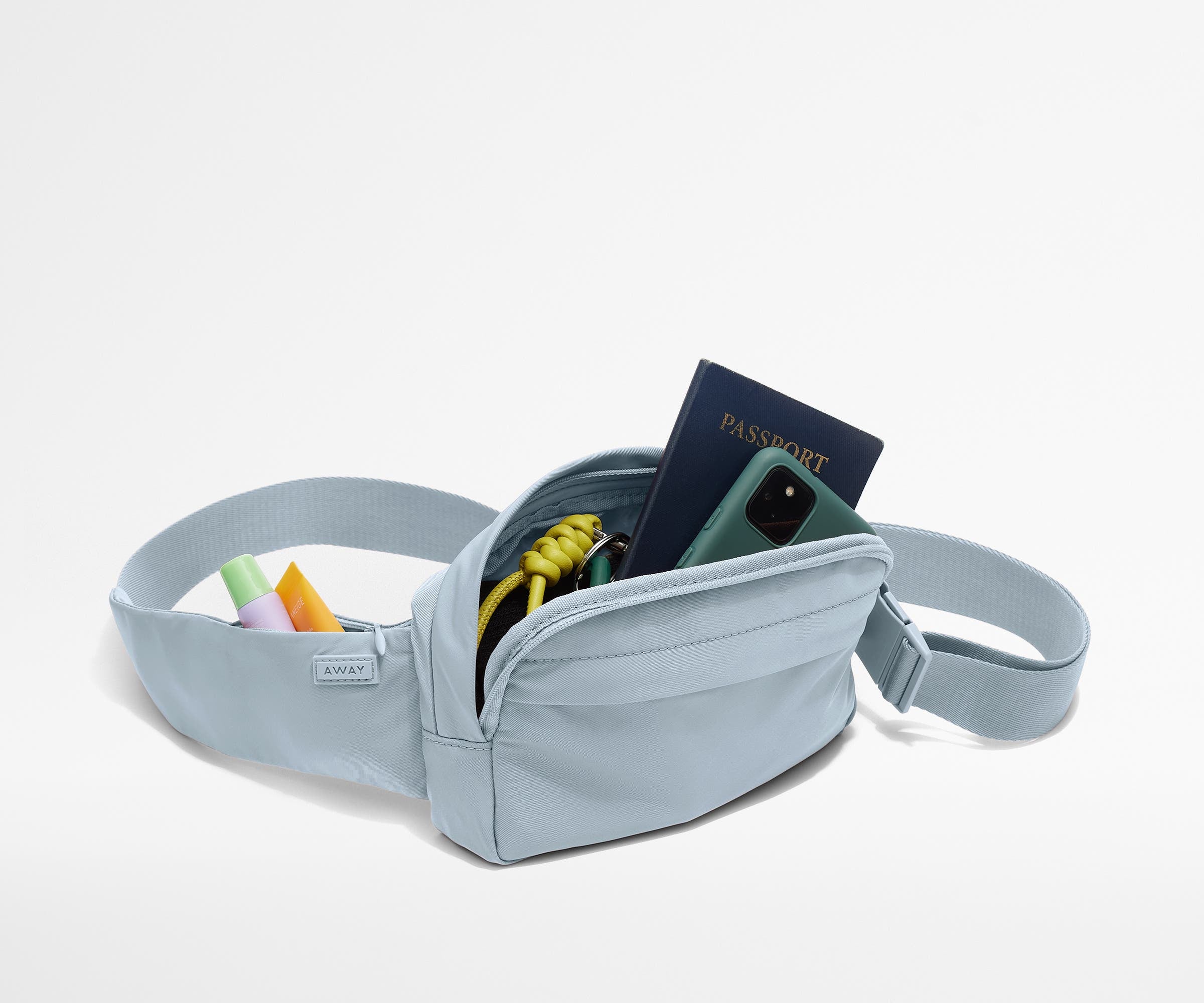 Lightweight Featherlight Sling Bag in Arctic Blue - Perfect for Travel, Hiking & Everyday Use