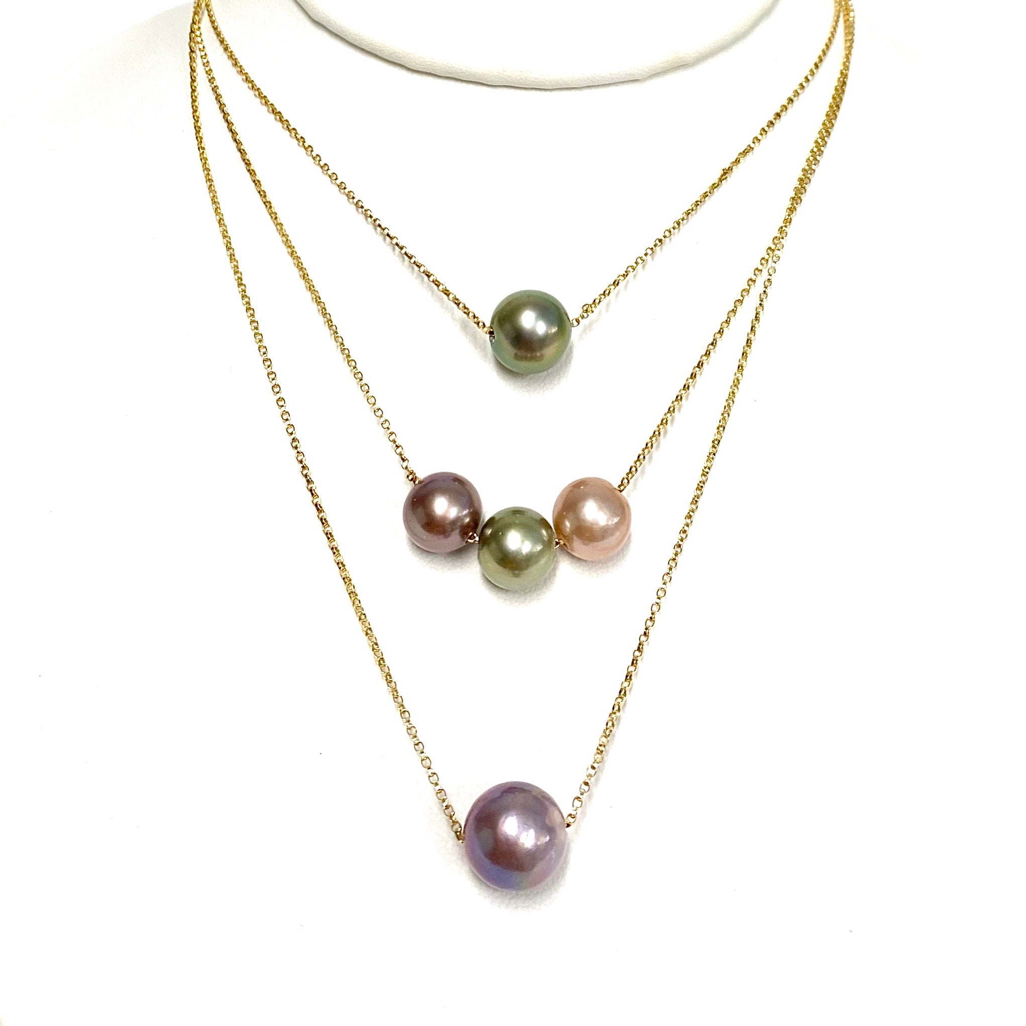 Elegant Triple Pearl Necklace for Women - Classic & Timeless Jewelry Gift for Her - Perfect for Weddings, Parties & Special Occasions
