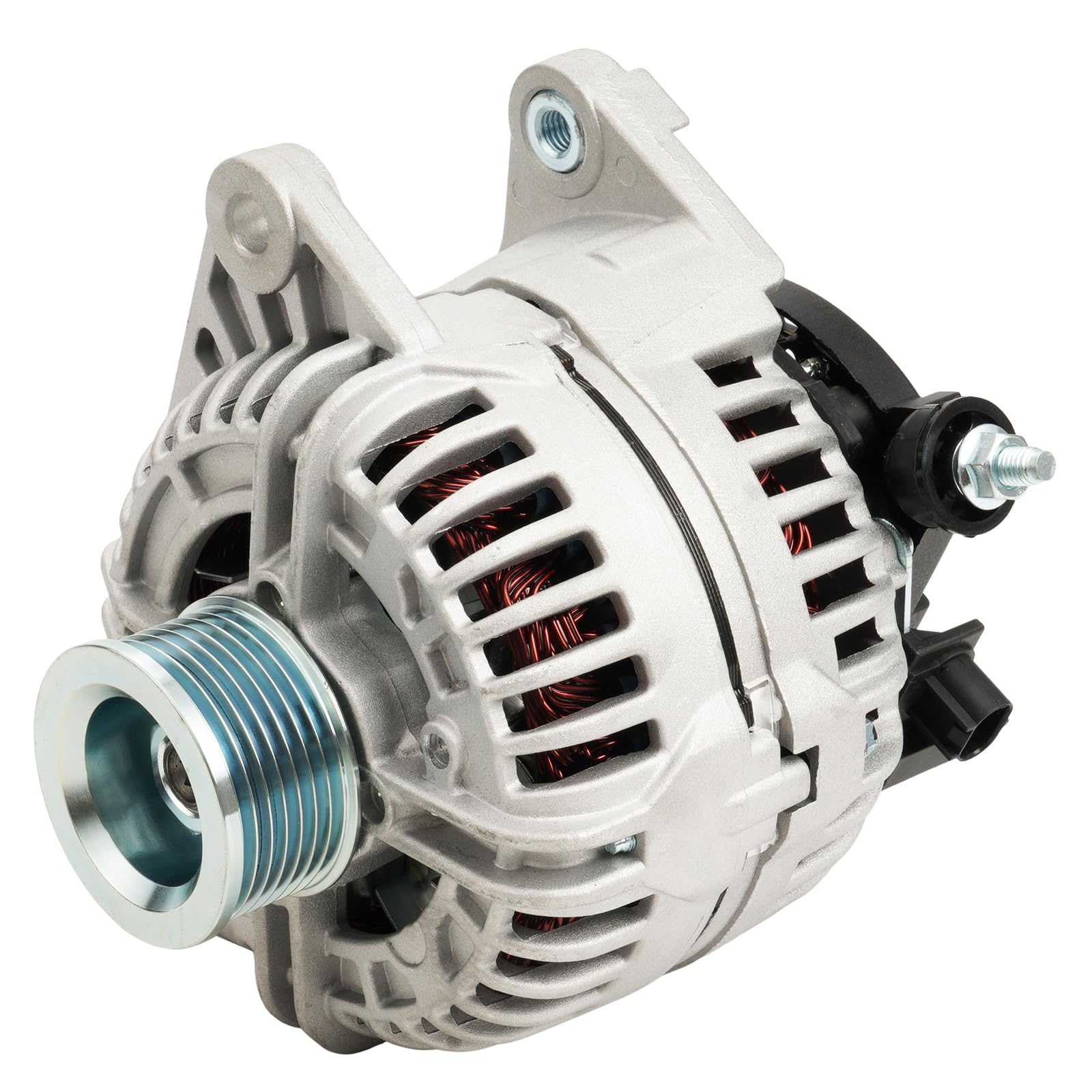 PHILTOP 136Amp High Output Alternator Replacement for Dodge Ram 1500 2500 3500 (2003-2006) & Durango (2004) 5.7L V8 - Compatible with Part Numbers 13985N, 13985, 56028699AA, 56029086AA - Perfect for Off-Roading, Towing & Heavy-Duty Vehicle Upgrades
