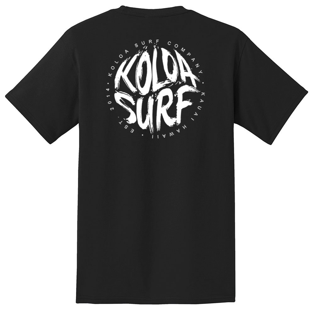 Koloa Surf Brush Logo Pocket Tees for Men - Regular, Big & Tall Sizes - Comfortable Casual Wear for Beach, Surfing & Everyday Outfits